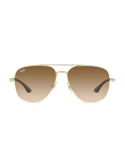 Shop Ray Ban Rb3683 56mm Aviator Sunglasses In Arista
