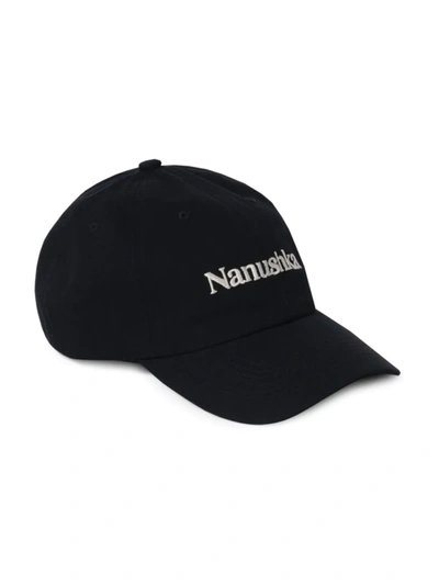 Shop Nanushka Women's Val Baseball Cap In Black
