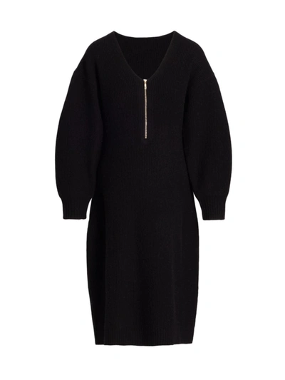 Shop Emilia George Women's Eva Maternity Sweater Dress In Black
