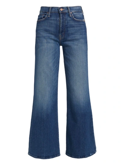 Shop Mother Women's The Tomcat Roller Wide-leg Jeans In Where Is My Mind
