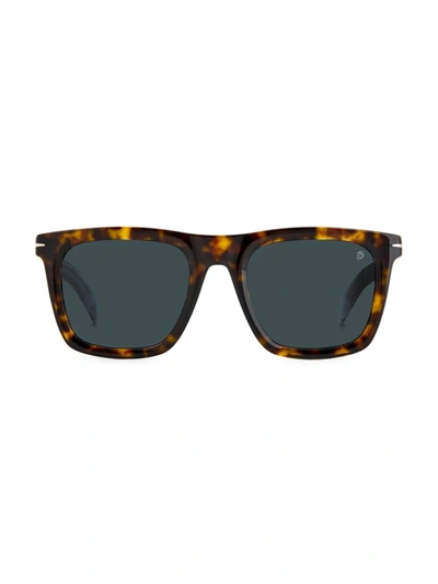 Shop David Beckham Men's 53mm Rectangular Sunglasses In Neutral