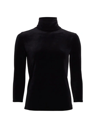 Shop L Agence Women's Aja Cheetah-print Knit Turtleneck Sweater In Black