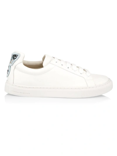 Shop Sophia Webster Women's Butterfly Low-top Sneakers In White