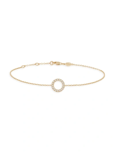 Shop Djula Women's Magic Touch 18k Yellow Gold & Diamond Circle Chain Bracelet