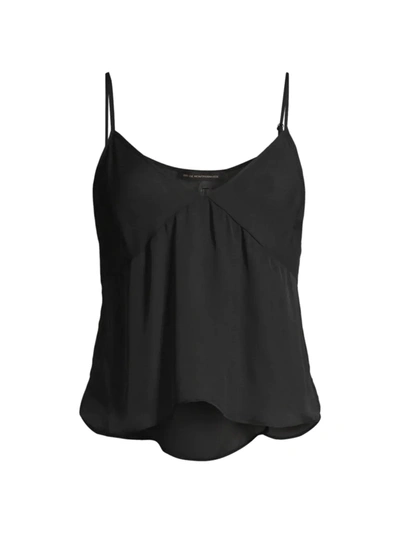 Shop Kiki De Montparnasse Women's Georgette Silk Camisole In Black