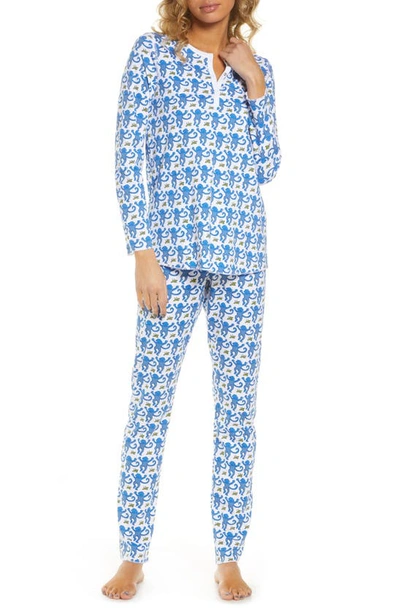 Shop Roller Rabbit Monkey Pajamas In Blue