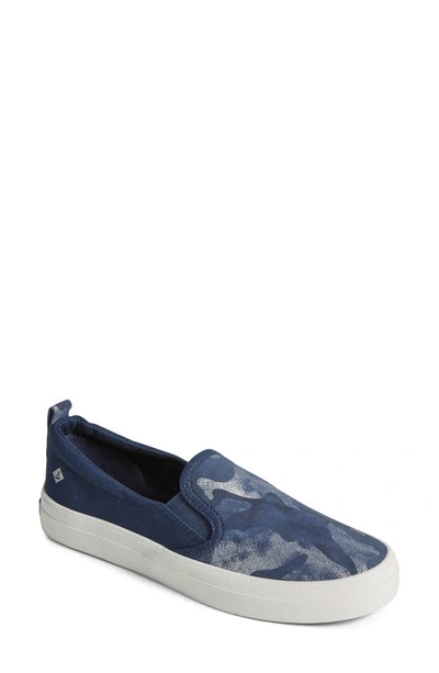 Shop Sperry Crest Twin Gore Sneaker In Navy