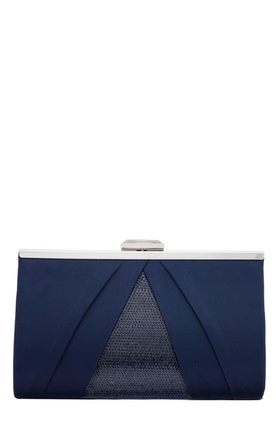 Shop Nina Ophelia Frame Clutch In Navy