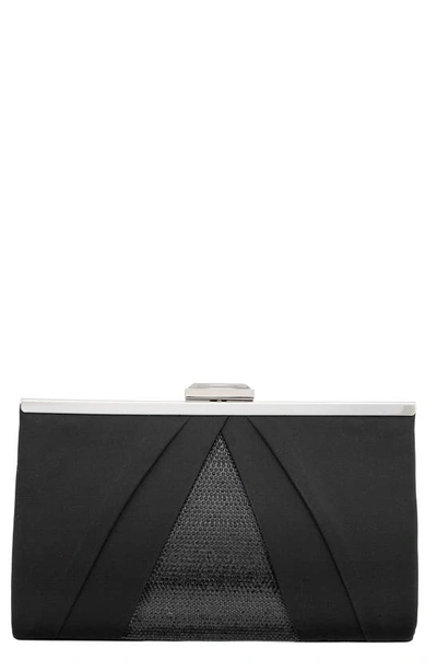 Shop Nina Ophelia Frame Clutch In Black