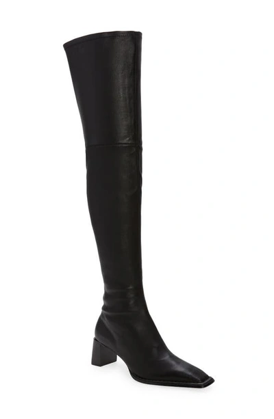 Shop Alexander Wang Aldrich Over The Knee Stretch Boot In Black