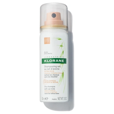 Shop Klorane Dry Shampoo With Oat Milk - Natural Tint For Brown To Dark Hair - Travel Size 1.0oz