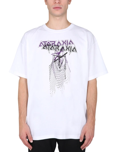 Shop Raf Simons "ataraxia" T-shirt In White