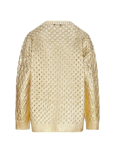 Shop Valentino Women's Gold Other Materials Sweater