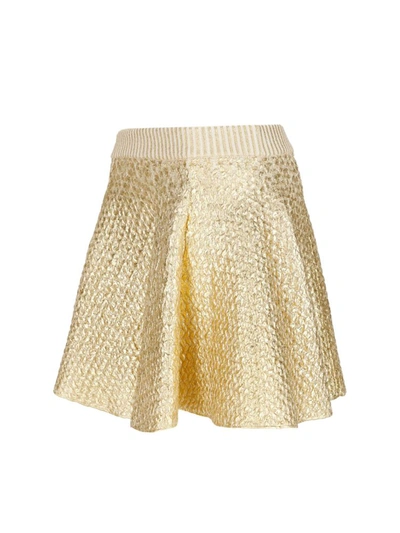 Shop Valentino Women's Gold Other Materials Skirt