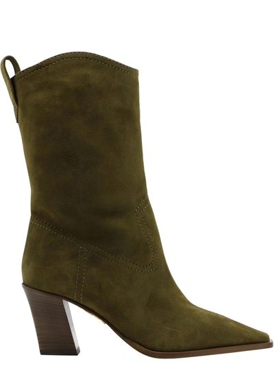 Shop Aquazzura Women's Green Other Materials Boots