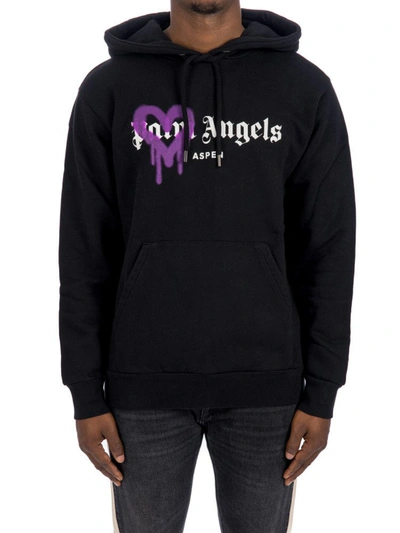 Shop Palm Angels Black Sweatshirt