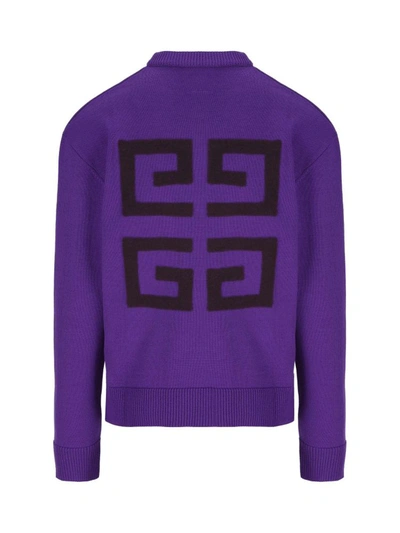 Shop Givenchy Men's Purple Wool Sweatshirt