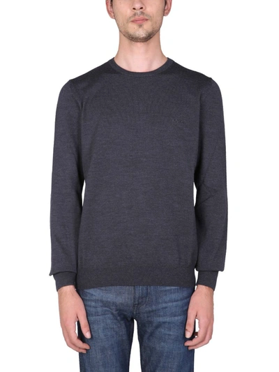 Shop Hugo Boss Men's Grey Other Materials Sweater