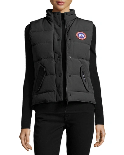 Shop Canada Goose Freestyle Puffer Vest In Black