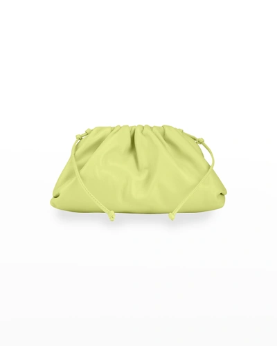 Shop Bottega Veneta Mini Pouch Clutch Bag In 3458 Seagrass Sil