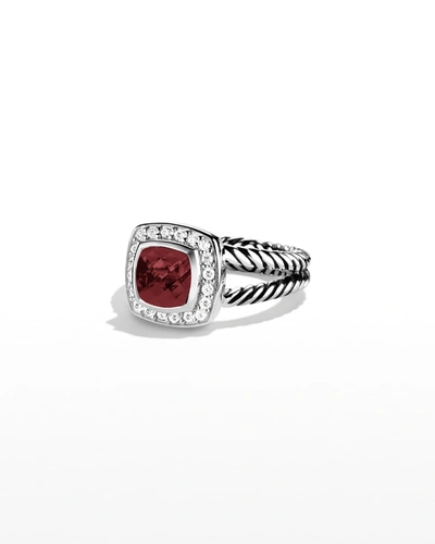 Shop David Yurman Petite Albion Ring With Diamonds In Light Pink