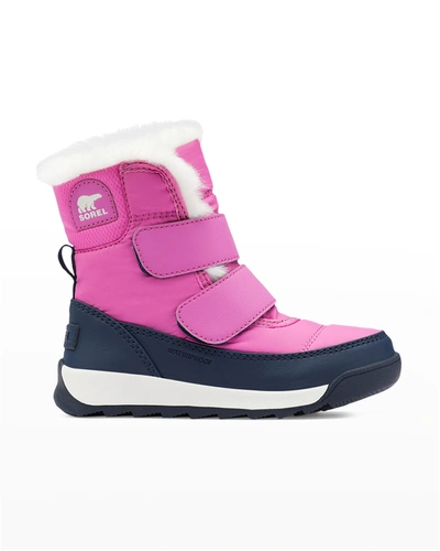 Shop Sorel Kid's Whitney Ii Waterproof Nylon Winter Boots, Toddlers In Bright Lavendar C