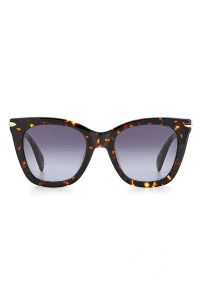 Shop Rag & Bone 52mm Sunglasses In Dark Havana / Grey