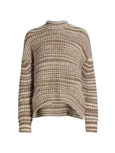 Shop Rails Echo Knit Sweater In Brown White Space Dye