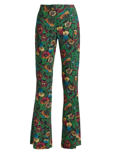 Shop La Doublej Women's Saturday Night Wide-leg Pants In Night Garden