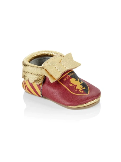 Shop Freshly Picked Baby's  X Harry Potter Gryffindor Rubber Sole Moccasins