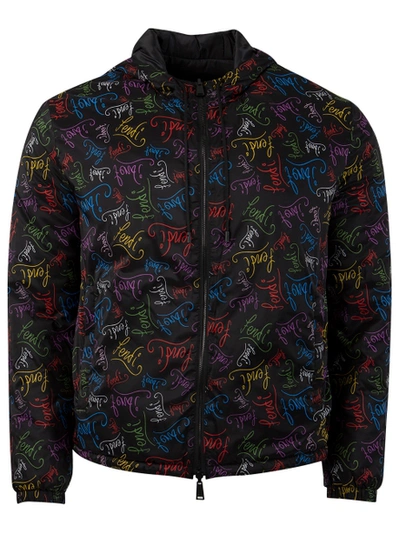 Shop Fendi X Noel Fielding Graphic Printed Reversible Windbreaker