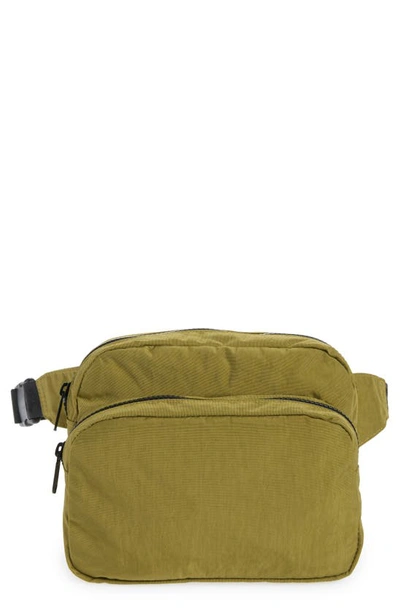 Shop Baggu Nylon Belt Bag In Moss