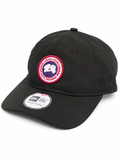 Shop Canada Goose Logo-patch Baseball Cap In Black