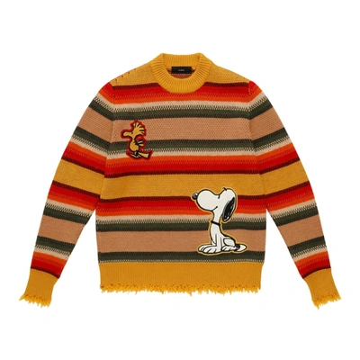 Shop Alanui The Peanuts Gauchos Sweater In Multicolor