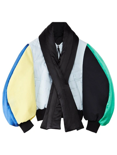 Shop Loewe Circular Sleeve Bomber Jacket In Multicolor