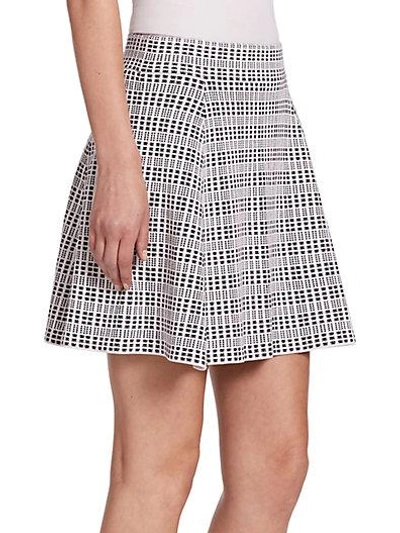 Shop Theory Rortie Tweed Skirt In White-black