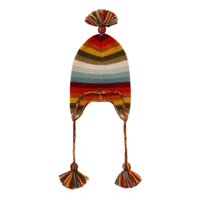 Shop Alanui Cashmere Blend Hat In Multicolor
