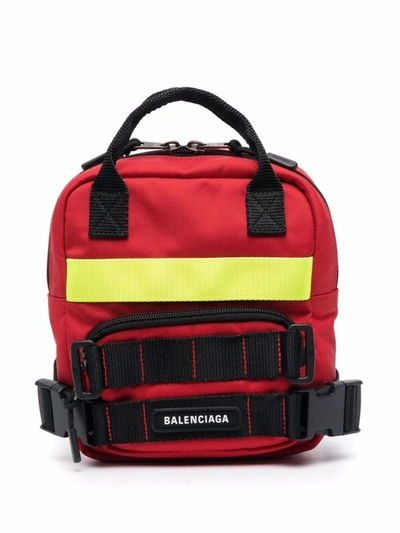 Shop Balenciaga Xs Fire Backpack In Red