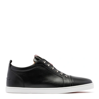 Shop Christian Louboutin The F.a.v Fique A Vontade Slip-on Sneakers In Black