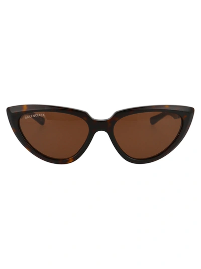 Shop Balenciaga Eyewear Cat Eye Sunglasses In Brown