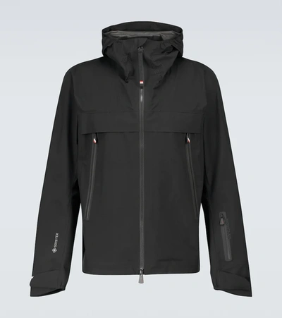 Shop Moncler Villair Gore-tex® Hooded Jacket In Black