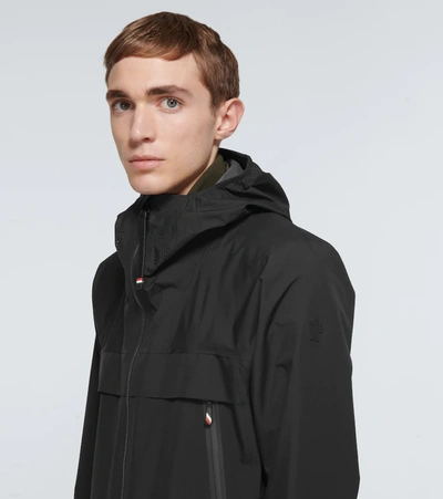 Shop Moncler Villair Gore-tex® Hooded Jacket In Black