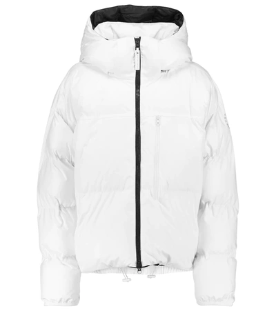 Adidas By Stella Mccartney Logo-patch Cropped Puffer Jacket In White |  ModeSens