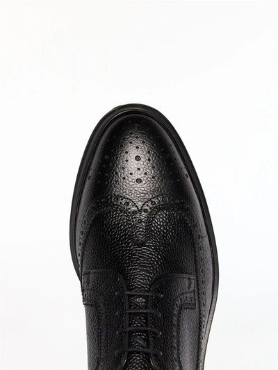 Shop Thom Browne Leather Shoes Black