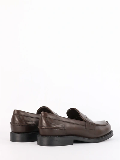 Shop Tod's College Moccasin In Brown Leather