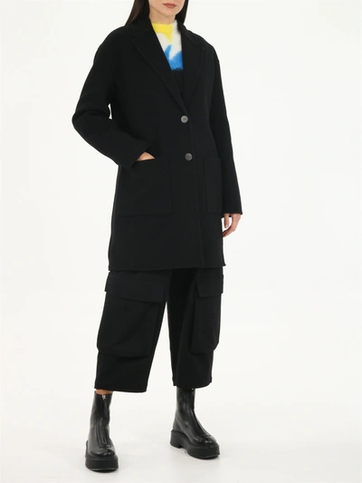 Shop Loewe Black Wool And Cashmere Jacket