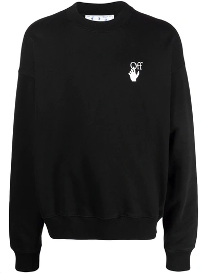 Shop Off-white Black Sweatshirt With Logo