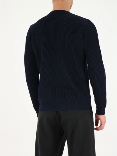 Shop Roberto Collina Crewneck Sweater In Blue