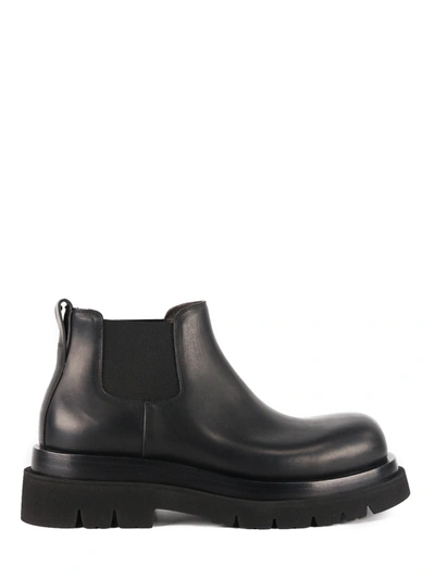 Shop Bottega Veneta Lug Boots Low In Black