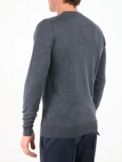 Shop John Smedley Gray Merino Wool Sweater In Grey